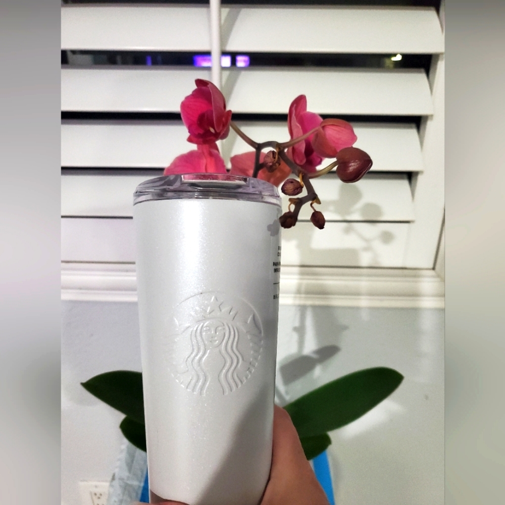 Starbucks white tumbler unique